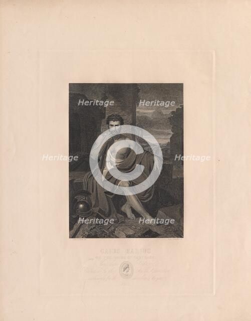 Caius Marius on the Ruins of Carthage. Creator: Stephen Alonso Schoff (American, 1818-1905).