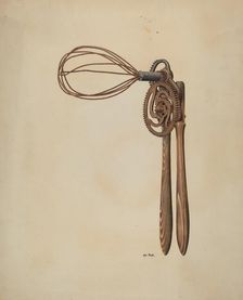 Cake Batter Mixer, c. 1939. Creator: Ray Price