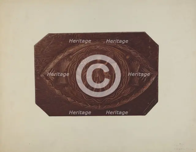 Cake Board, 1935/1942. Creator: Robert Pohle.