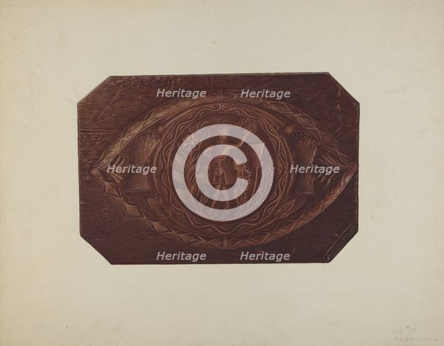 Cake Board, 1935/1942. Creator: Robert Pohle.
