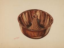 Cake Mold, 1938. Creator: Charles Moss