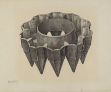 Cake Mold, c. 1941. Creator: Amelia Tuccio