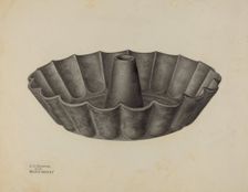 Cake Mold, c. 1941. Creators: Charles Charon, Helen Hobart
