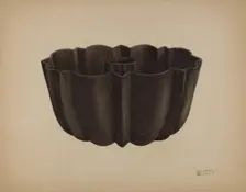Cake Pan, c. 1938. Creator: Richard Barnett