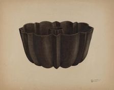Cake Pan, c. 1938. Creator: Richard Barnett