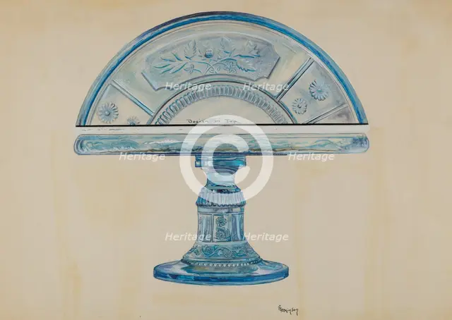 Cake Plate, c. 1936. Creator: Ralph Atkinson.