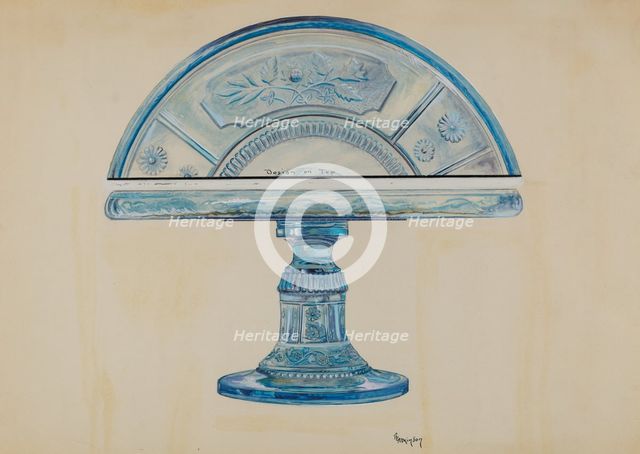 Cake Plate, c. 1936. Creator: Ralph Atkinson.