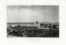 Calcutta, capital of the Indian state of West Bengal, India, 19th century. Artist: R Dawson