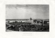 Calcutta, capital of the Indian state of West Bengal, India, 19th century. Artist: R Dawson