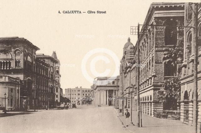 'Calcutta - Clive Street', c1900. Artist: Unknown.