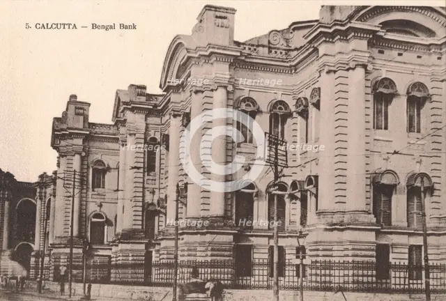 'Calcutta - Bengal Bank', c1900. Artist: Unknown.