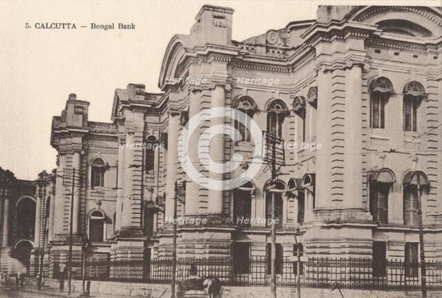 'Calcutta - Bengal Bank', c1900. Artist: Unknown.