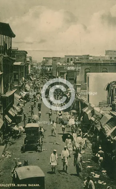 'Calcutta. Burra Bazaar', 1910.  Creator: Unknown.