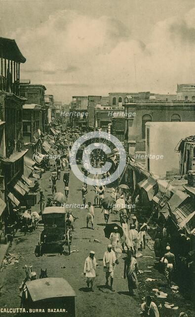 'Calcutta. Burra Bazaar', 1910.  Creator: Unknown.