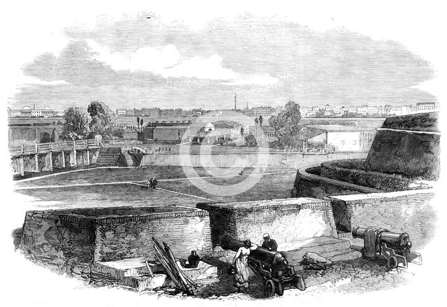 Calcutta, from the Plassey Gate, 1870. Creator: Unknown.