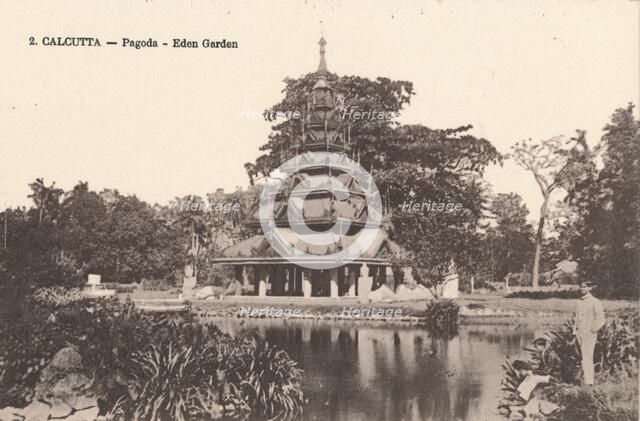 'Calcutta - Pagoda - Eden Garden', c1900. Artist: Unknown.