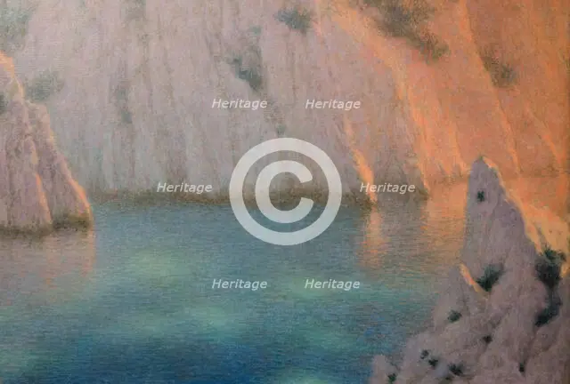 Calanque (Six o'clock in the Evening), 1930-1936. Creator: Lévy-Dhurmer, Lucien (1865-1953).
