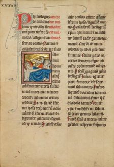 Caladrius Birds; A Plover; De Natura Avium; De Pastoribus et Ovibus, 1277 or after. Creator: Unknown