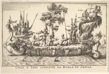 Calais and Zetes led by Boreas and Oreithyia (Calai e Zeti condotti da Borea et Oritia), w..., 1664. Creator: Unknown