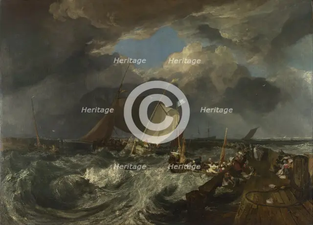 Calais Pier, 1803. Artist: Turner, Joseph Mallord William (1775-1851)