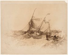 Calais Pier. Creator: Francis Seymour Haden (British, 1818-1910)