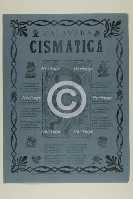 Calavera cismatica (Schismatic Calavera), n.d. Creator: José Guadalupe Posada.