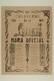 Calavera de la hora oficial (Calavera of the Official Time), n.d. Creator: José Guadalupe Posada