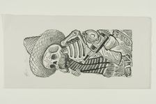 Calavera of Francisco Madero, from Calavera Maderista, printed 1944. Creator: José Guadalupe Posada