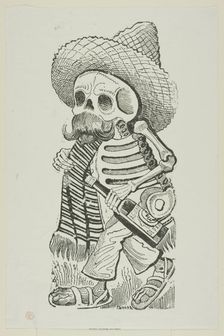 Calavera of Francisco Madero, from Calavera Maderista, printed 1944. Creator: José Guadalupe Posada