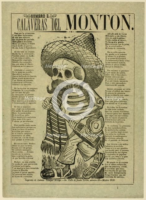 Calavera of the Masses, no. 2, c. 1910. Creator: José Guadalupe Posada.