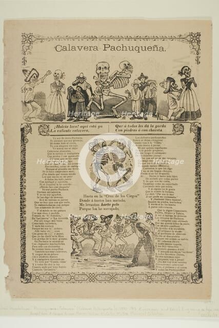 Calavera Pachuqueña, n.d. Creator: José Guadalupe Posada.