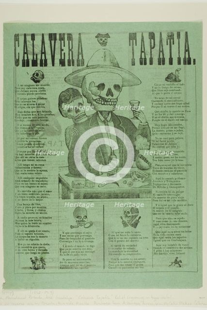 Calavera Tapatia, n.d. Creators: Manuel Manilla, José Guadalupe Posada.