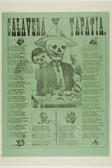 Calavera Tapatia, n.d. Creators: Manuel Manilla, José Guadalupe Posada