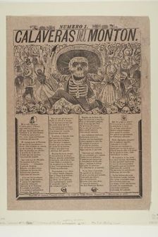 Calaveras of the Masses, no.1, 1910. Creator: José Guadalupe Posada