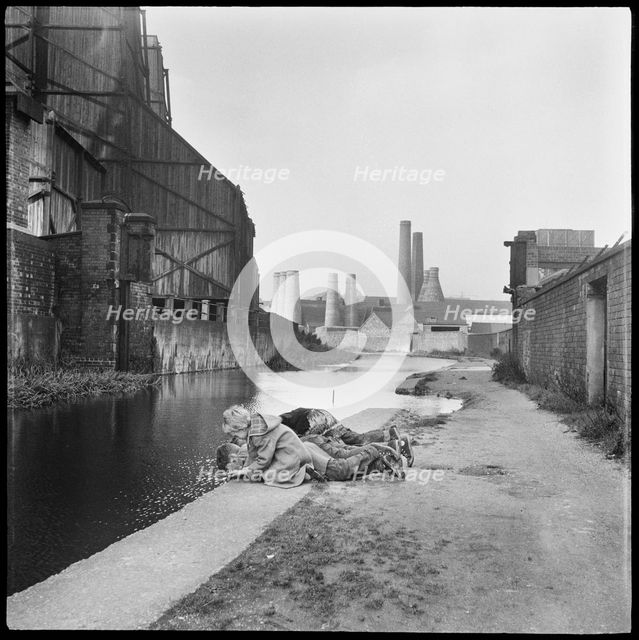 Caldon Canal, Joiner's Square, Hanley, Stoke-on-Trent, Staffordshire, 1965-1968. Creator: Eileen Deste.
