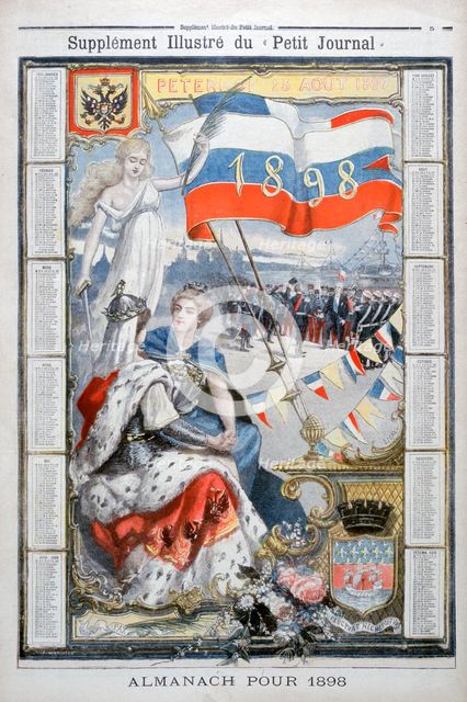 Calendar for 1898.  Creator: F Meaulle.