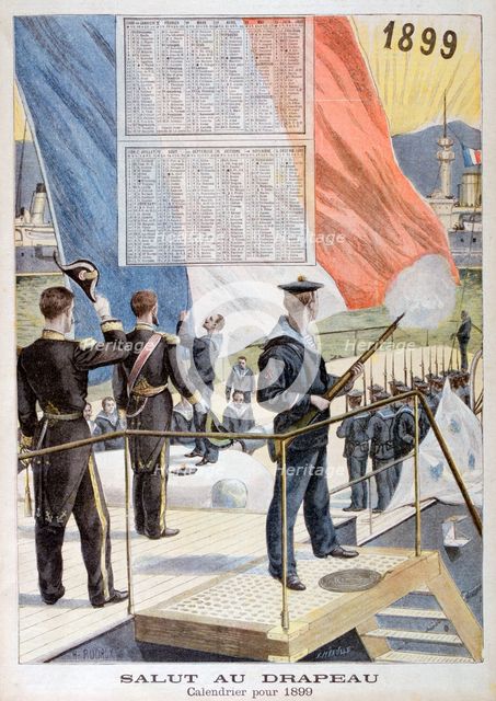 Calendar for 1899.  Creators: F Meaulle, Rudaux.
