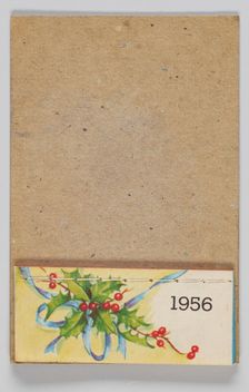 Calendar from 1956. Creator: Unknown