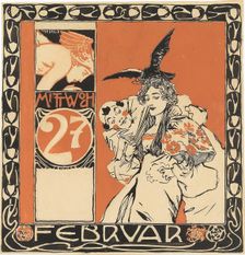 Calendar sheet: Wednesday 27th February. Creator: Moser, Koloman (1868-1918)