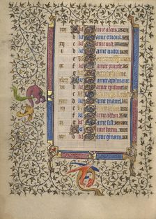 Calendar Page for July continued; Book of Hours, about 1410. Creator: Unknown