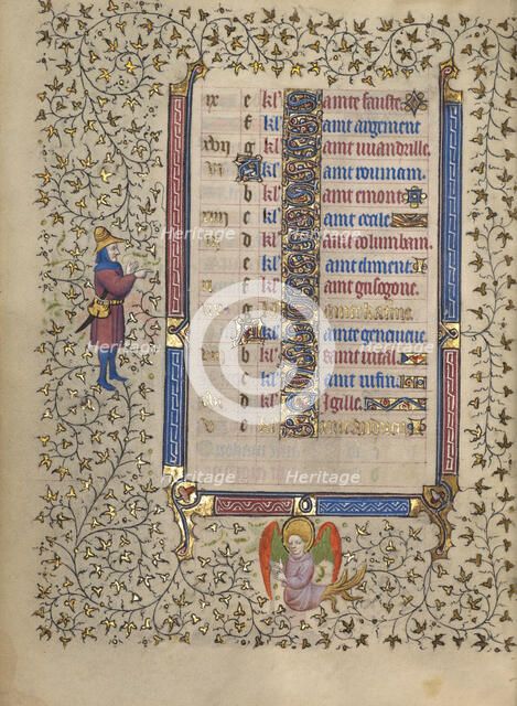 Calendar Page for November continued; Book of Hours, about 1410. Creator: Unknown.