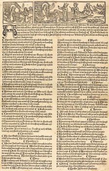 Calendar with the Nativity and Adoration, 1475. Creator: Unknown