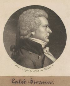 Caleb Swan, 1799. Creator: Charles Balthazar Julien Févret de Saint-Mémin