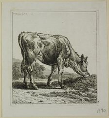 Calf Feeding, from Die Zweite Thierfolge, 1800. Creator: Johann Christian Reinhart