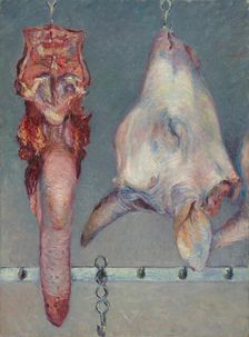 Calf's Head and Ox Tongue, c. 1882. Creator: Gustave Caillebotte