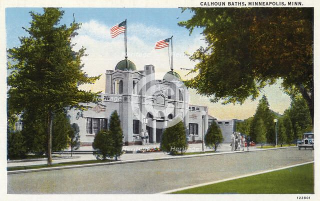 Calhoun Baths, Minneapolis, Minnesota, USA, 1928. Artist: Unknown
