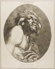 Caliban, May 20, 1775 (originally published); published 1809. Creator: John Hamilton Mortimer