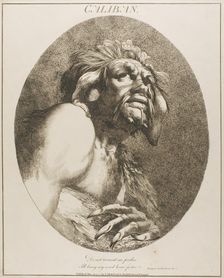 Caliban, May 20, 1775 (originally published); published 1809. Creator: John Hamilton Mortimer