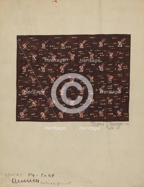 Calico Print, 1935/1942. Creator: Ralph N. Morgan.