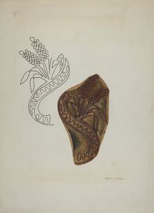 Calico Printing Blocks, c. 1940. Creator: Frank Gray